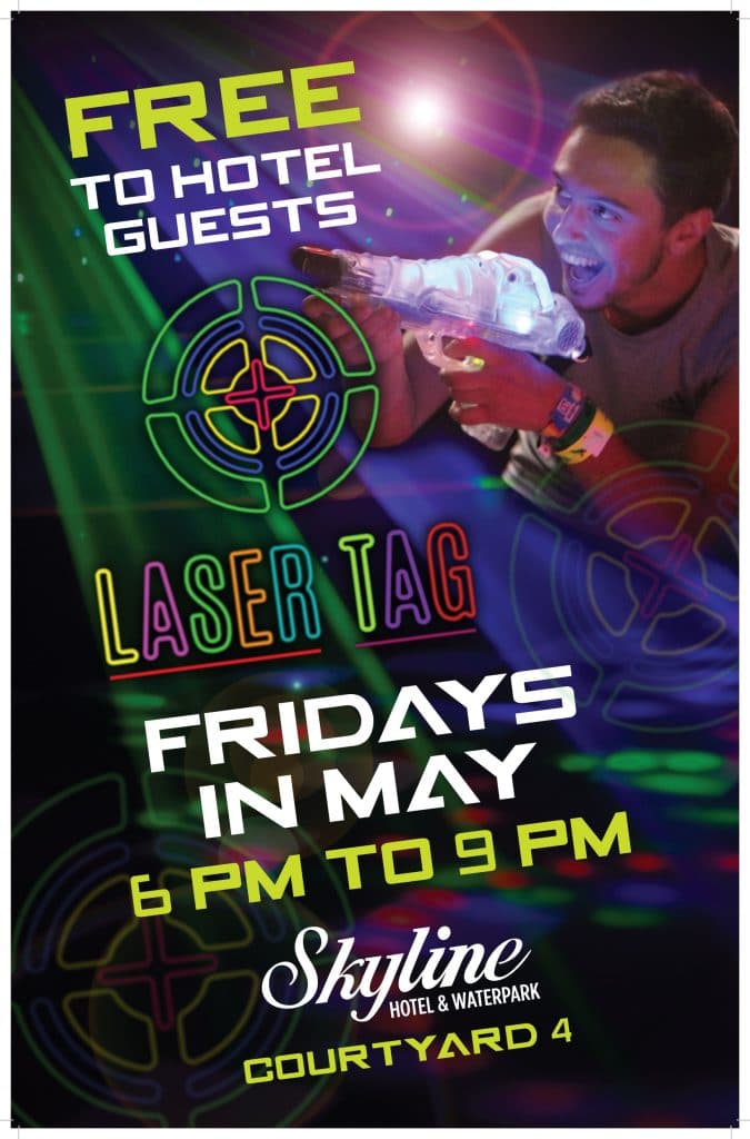 Laser Tag Fridays at Skyline Hotel & Waterpark