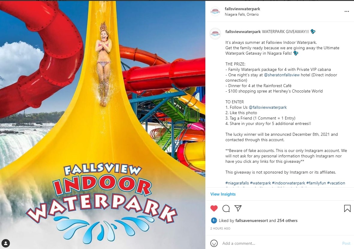 Waterpark Instagram Contest